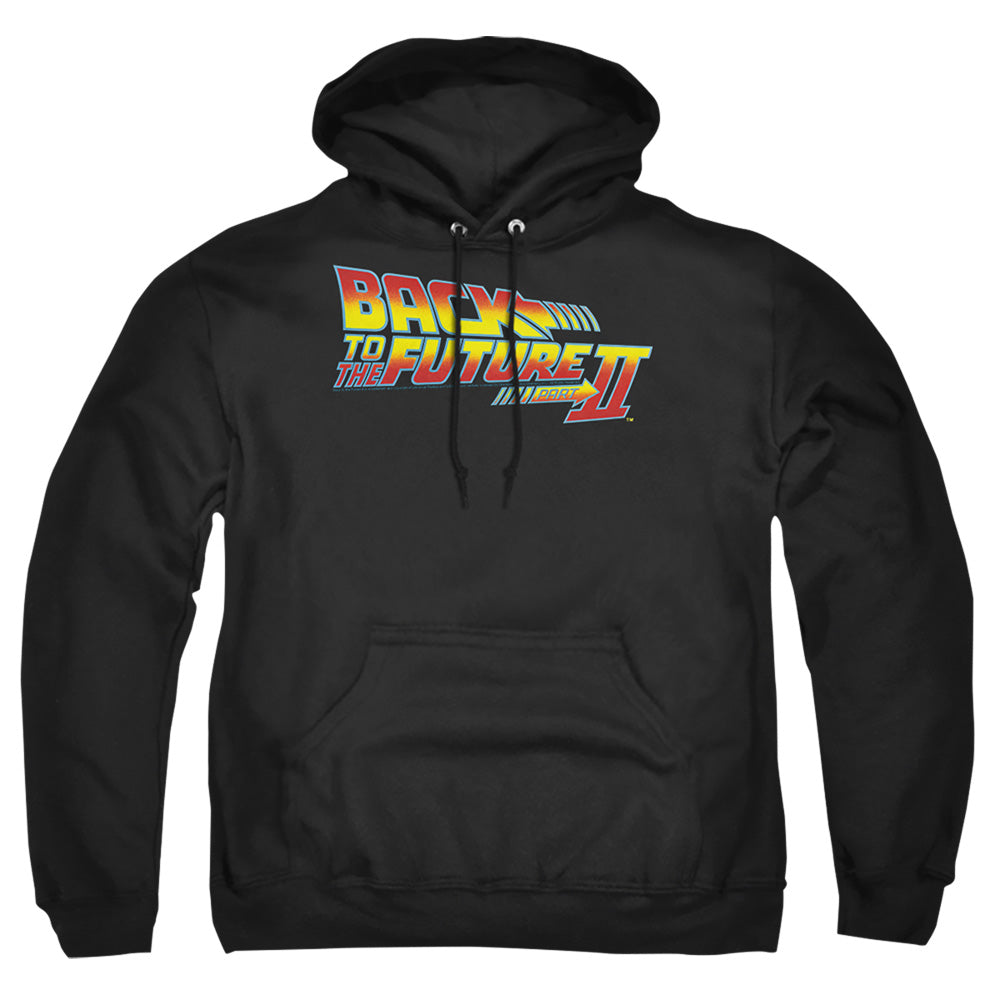 Back To The Future Ii Logo Mens Hoodie Black T-Shirts, Sweatshirt | CiraTrend.com (Image 2)