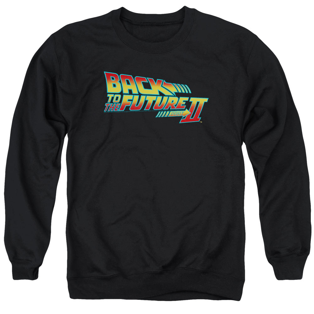Back To The Future Ii Logo Mens Crewneck Sweatshirt Black T-Shirts, Hoodie | CiraTrend.com (Image 1)