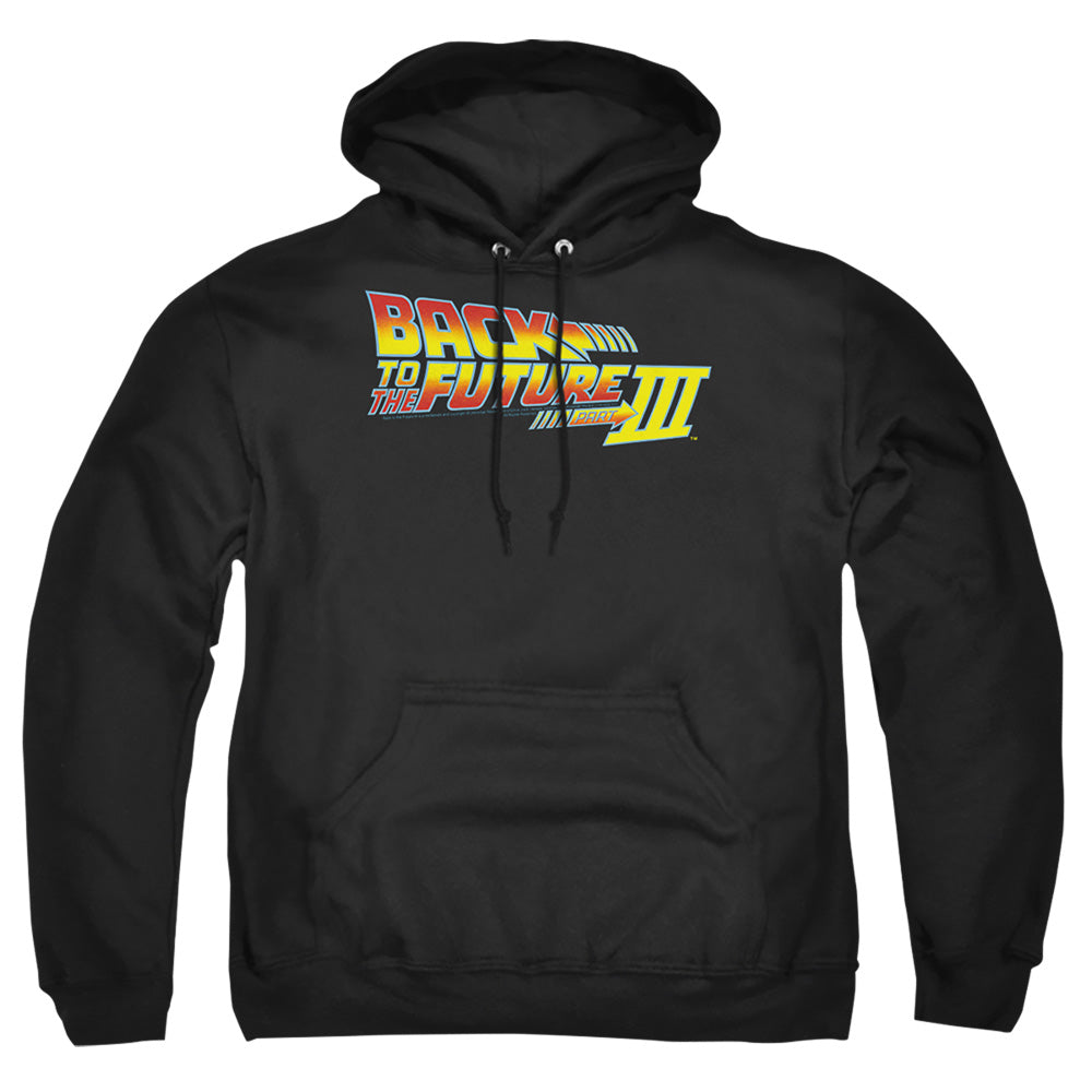 Back To The Future Iii Logo Mens Hoodie Black T-Shirts, Sweatshirt | CiraTrend.com (Image 2)