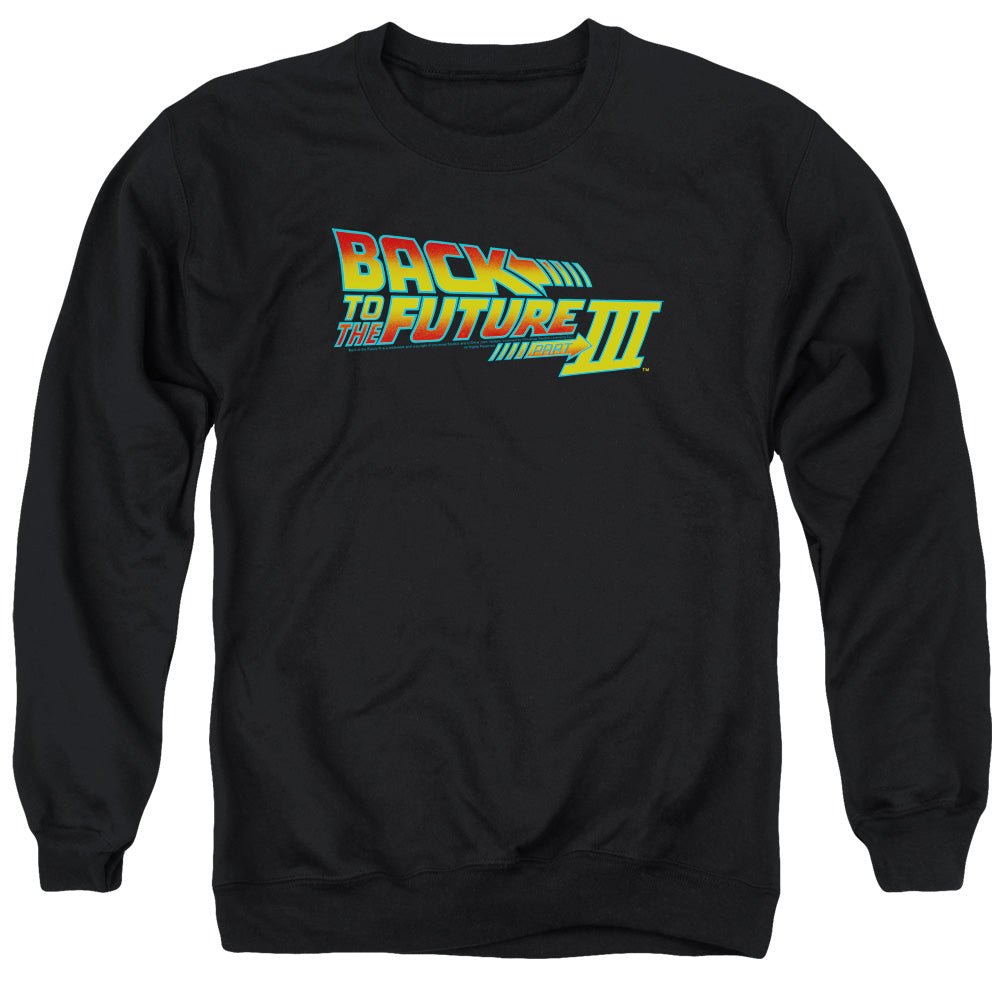 Back To The Future Iii Logo Mens Crewneck Sweatshirt Black T-Shirts, Hoodie | CiraTrend.com (Image 1)