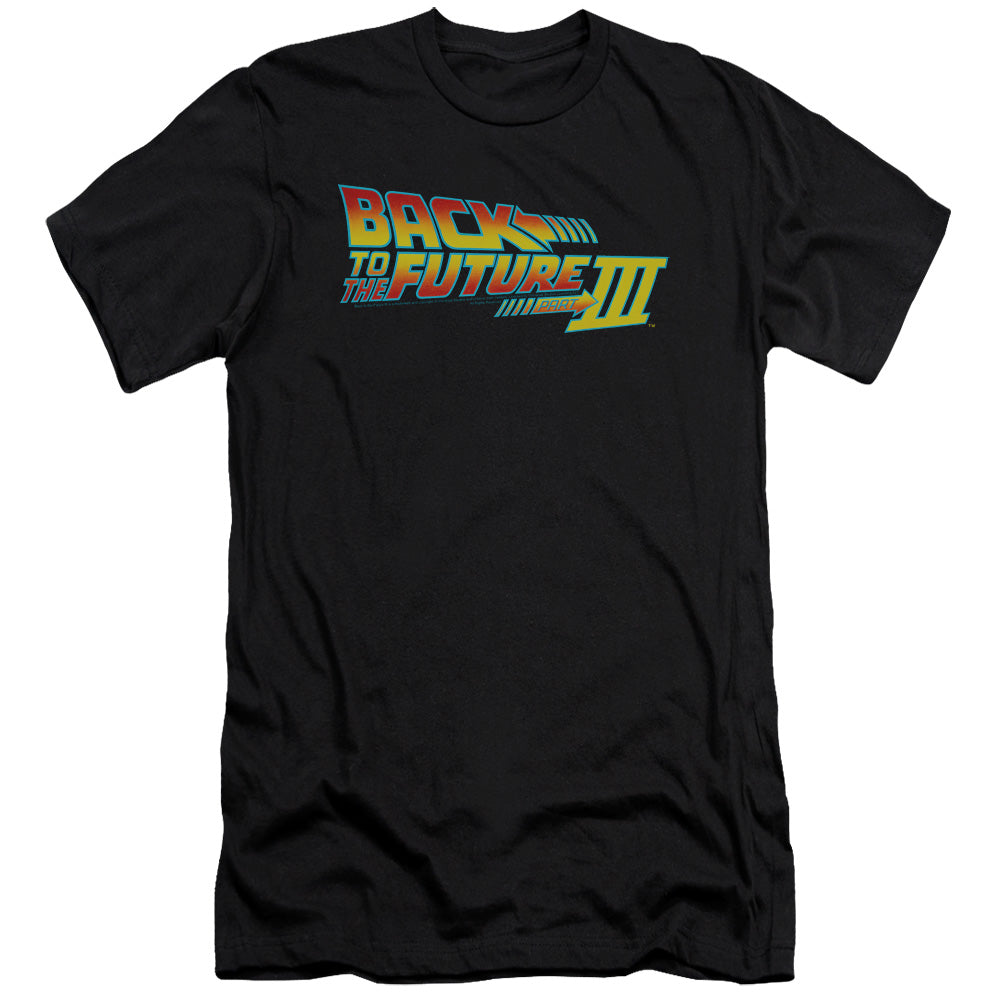 Back To The Future III Logo Slim Fit Mens T Shirt Black Hoodie, Sweatshirt | CiraTrend.com