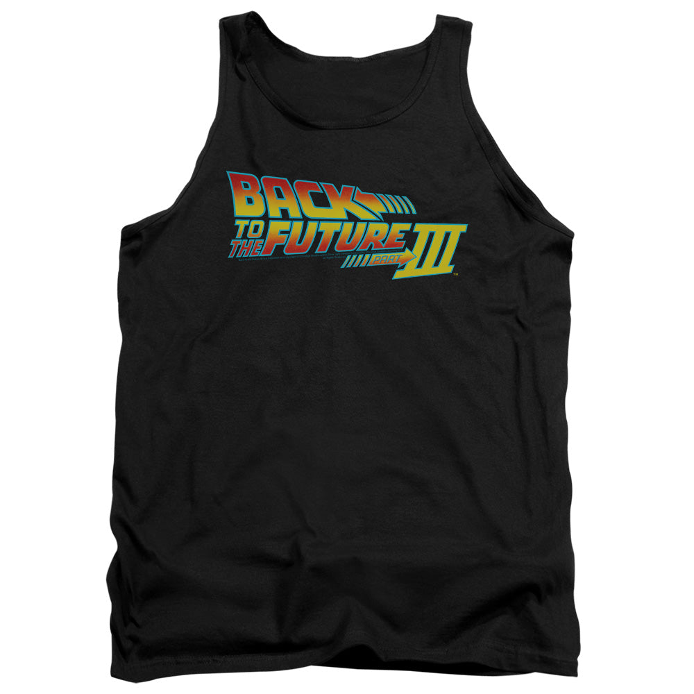Back To The Future Iii Logo Mens Tank Top Shirt Black Black Hoodie, Sweatshirt | CiraTrend.com