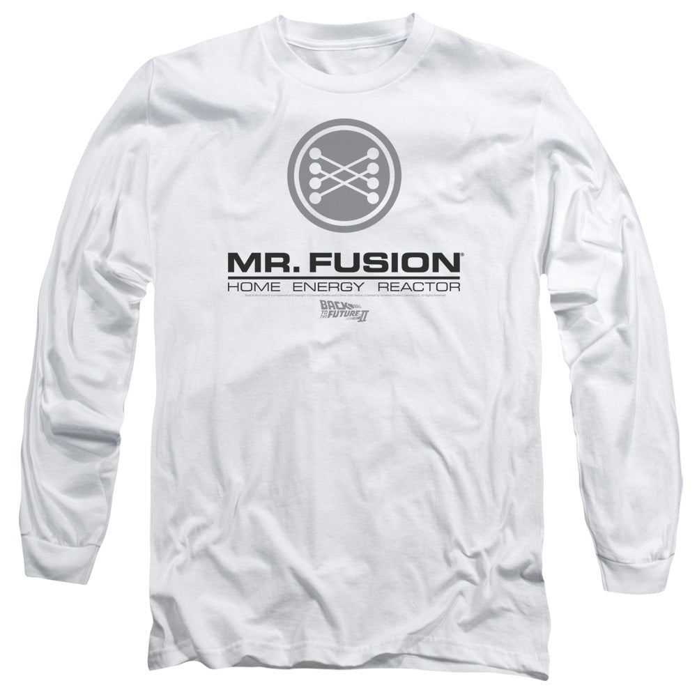 Back To The Future Ii Mr. Fusion Logo Mens Long Sleeve Shirt White White Hoodie, Sweatshirt | CiraTrend.com (Image 2)