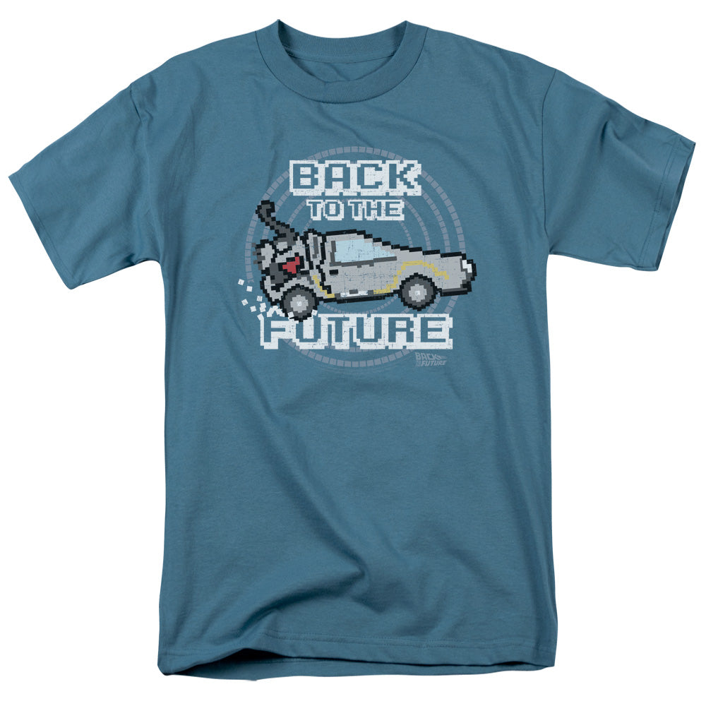 Back To The Future 8 Bit Future Mens T Shirt Slate Hoodie, Sweatshirt | CiraTrend.com
