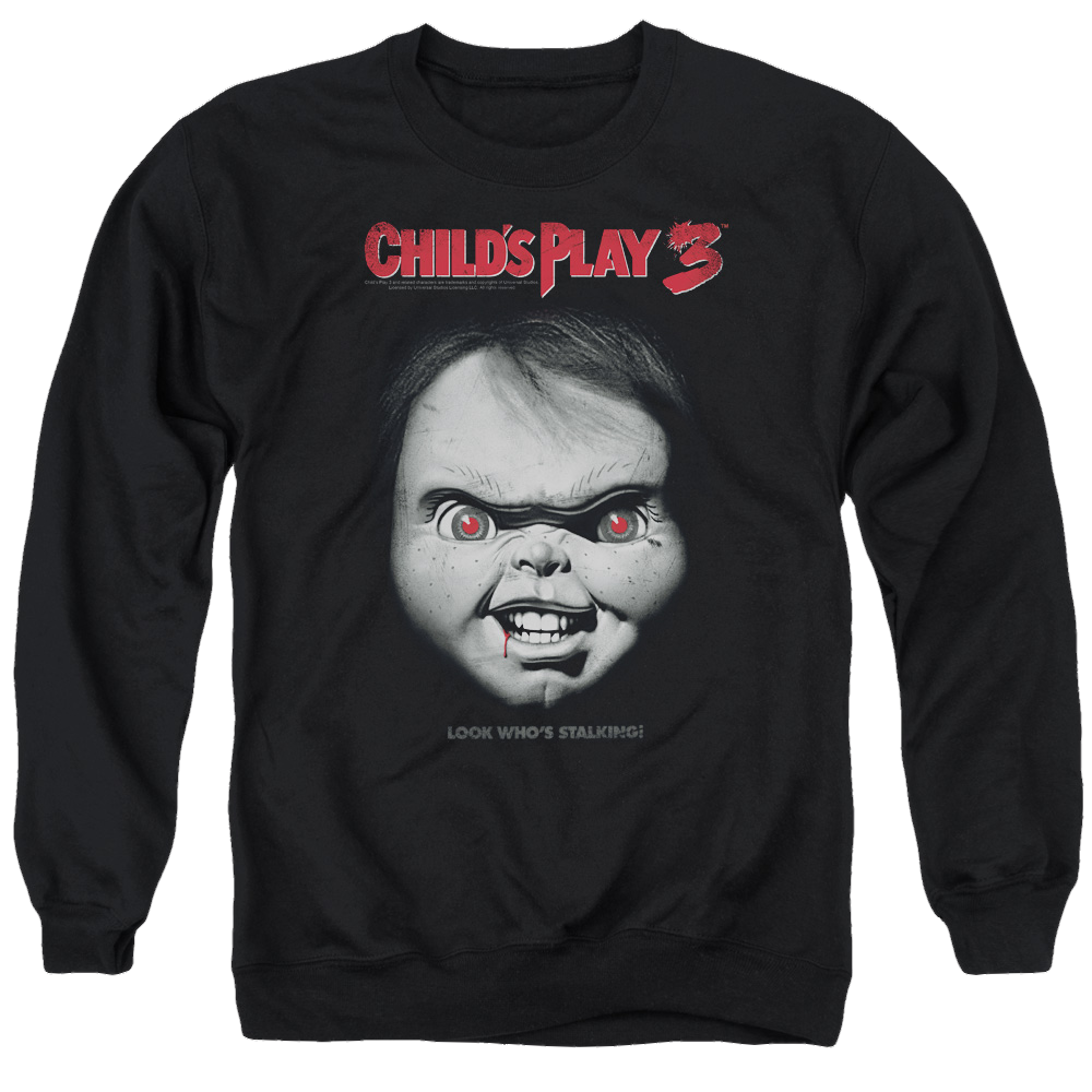 Child's Play Face Poster - Men's Crewneck Sweatshirt T-Shirts, Hoodie | CiraTrend.com