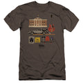 Back To The Future Items Premium Bella Canvas Slim Fit Mens T Shirt Charcoal Hoodie, Sweatshirt | CiraTrend.com (Image 1)