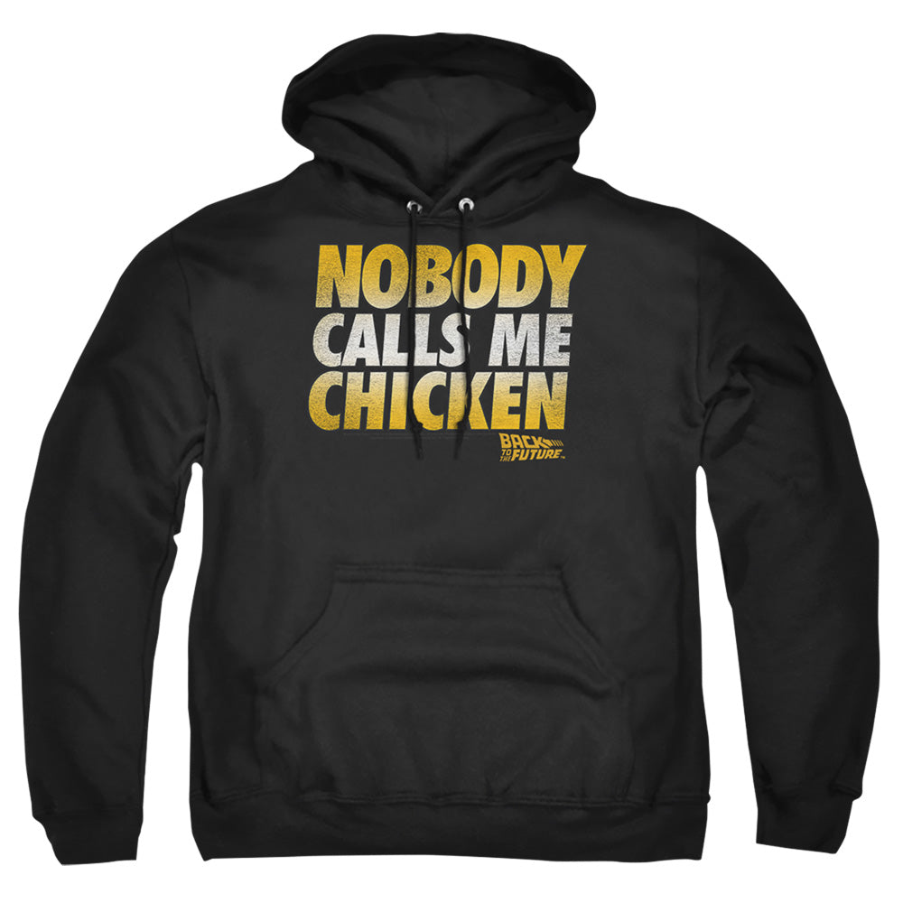 Back To The Future Chicken Mens Hoodie Black T-Shirts, Sweatshirt | CiraTrend.com (Image 2)