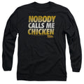 Back To The Future Chicken Mens Long Sleeve Shirt Black Black Hoodie, Sweatshirt | CiraTrend.com