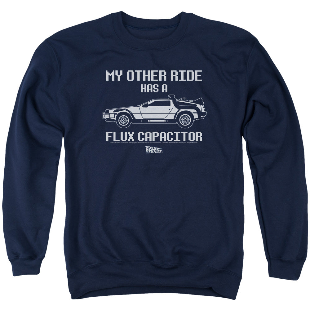 Back To The Future Other Ride Mens Crewneck Sweatshirt Navy Blue T-Shirts, Hoodie | CiraTrend.com