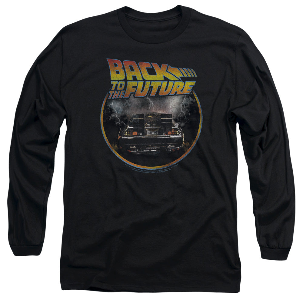 Back To The Future Back Mens Long Sleeve Shirt Black Hoodie, Sweatshirt | CiraTrend.com (Image 2)