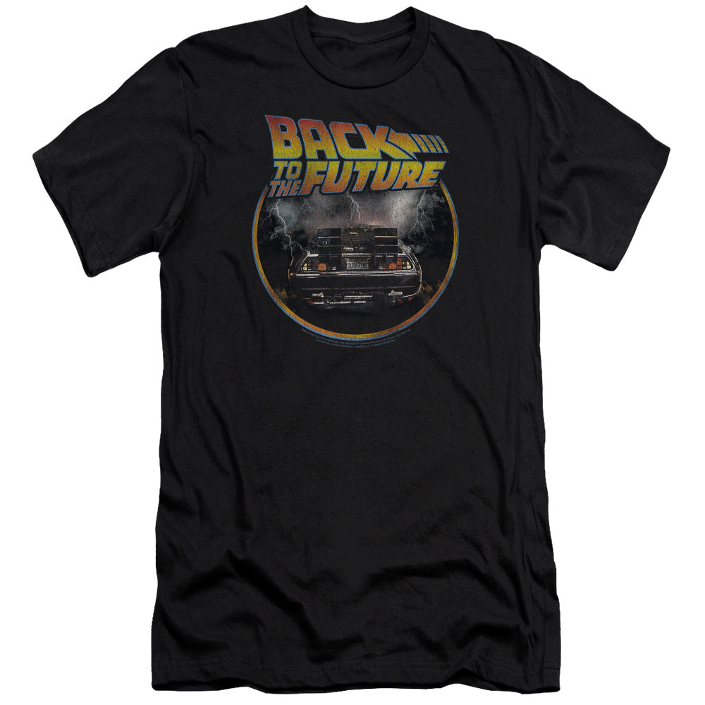 Back To The Future Back Premium Bella Canvas Slim Fit Mens T Shirt Black Hoodie, Sweatshirt | CiraTrend.com (Image 2)