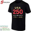 USA 250 1776 2026 Patriotic American Independence Anniversary shirt
