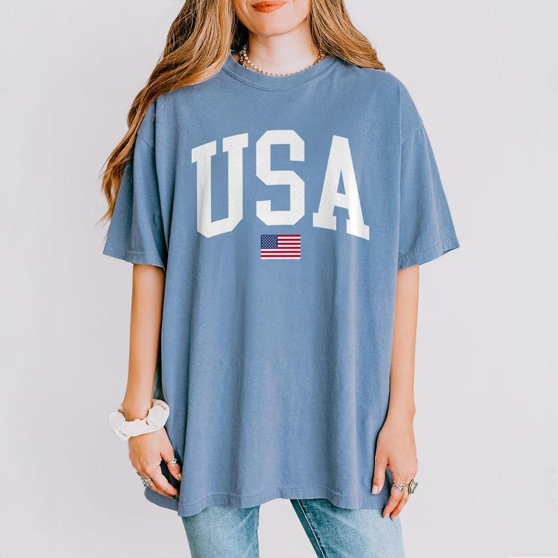 USA Flag Shirt, 4th of July Shirt, Big USA Tshirt, USA Comfort Shirt, USA Flag Comfort Tee, Usa Comfort Colors Tee, Usa...