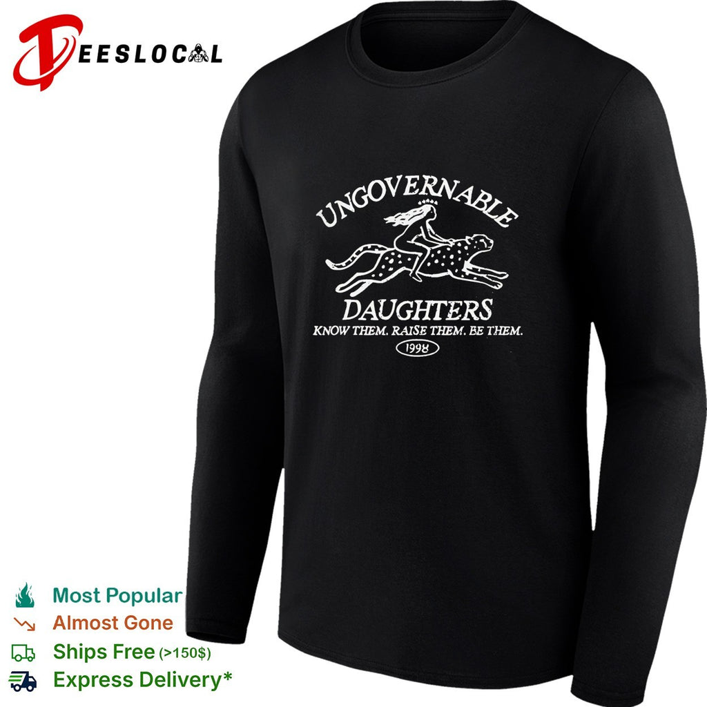 Ungovernable Daughters girl riding leopard 1998 shirt