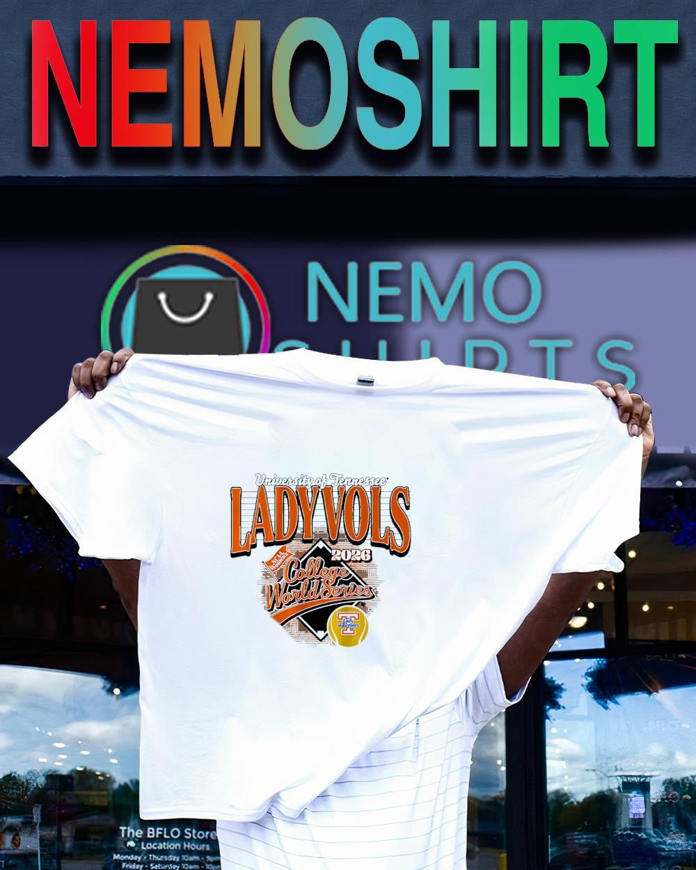 University of Tennessee Ladyvols softball 2026 women’s college world series shirt