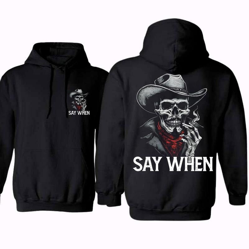 Val Kilmer Doc Holliday Hoodie, I'm Your Huckleberry Hoodie, Say When Shirt, Vintage Cowboy Hoodie, Western Style Shirt...