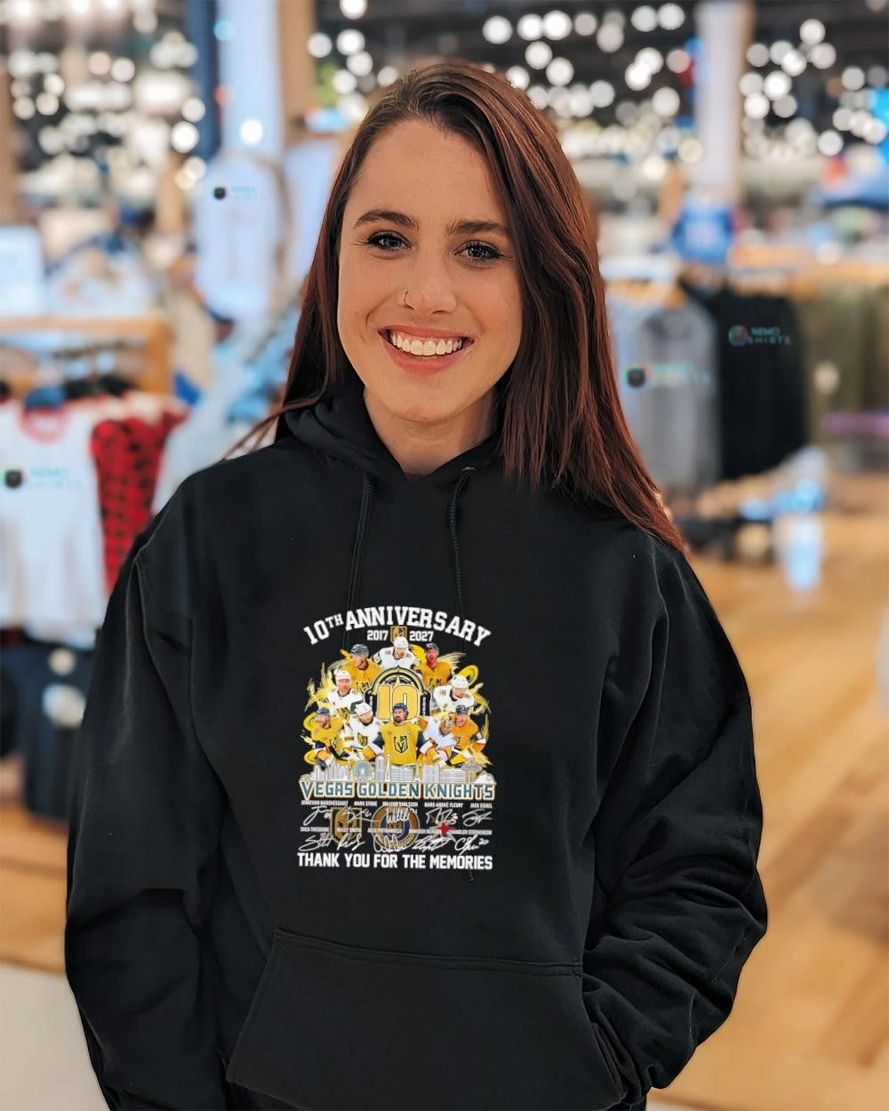 Vegas Golden Knights 10th anniversary 2017-2027 thank you for the memories shirt