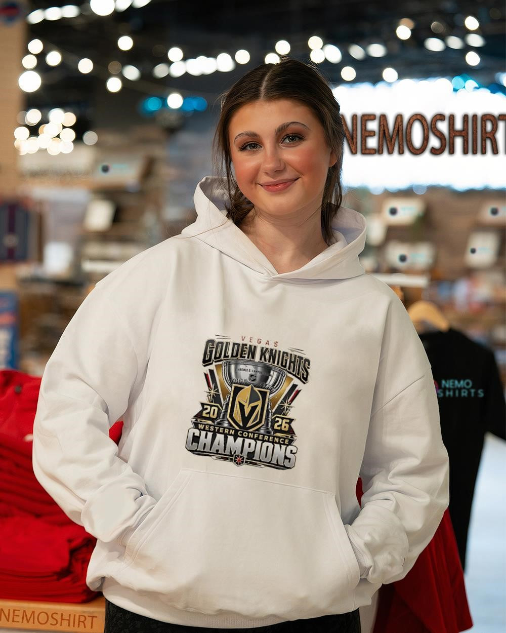 Vegas Golden Knights Western Conference 2026 Champions trophy shirt