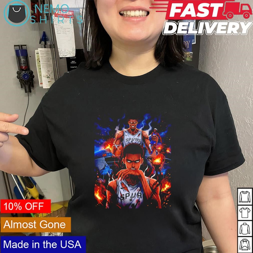Victor Wembanyama as Titan destroying OKC Thunder shirt