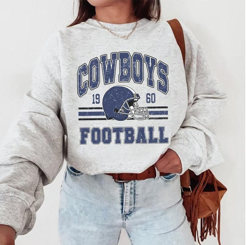 Vintage Dallas Football SweatShirt, Vintage Style Dallas Football SweatShirt, Football SweatShirt, Dallas SweatShirt...