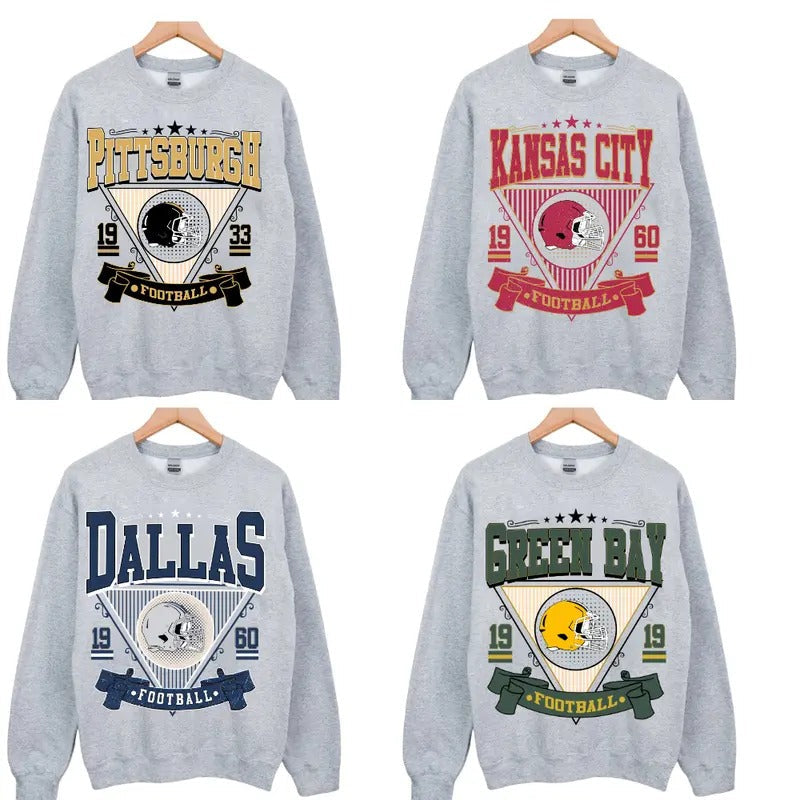 Vintage Football All Team Sweatshirt Collection - Classic Unisex T-Shirts, Hoodie | CiraTrend.com