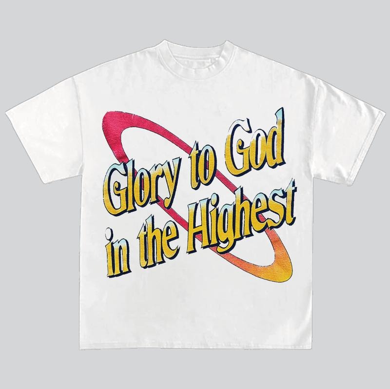 Vintage Glory To God In The Highest Graphic Cotton T-Shirt Hoodie, Sweatshirt | CiraTrend.com