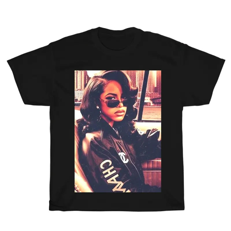 Vintage One In A Million Aaliyah Graphic Unisex Shirt, Bootleg Rap Design Shirt, Baby Girl Clothing, Rap Gift for Him Her...
