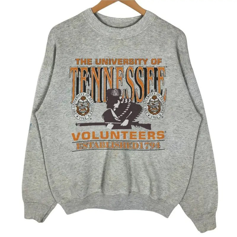 Vintage University Of Tennessee Volunteers Sweatshirt, Tennessee Athletics Est 1794 Shirt, Gift for Women, For Men Hoodie