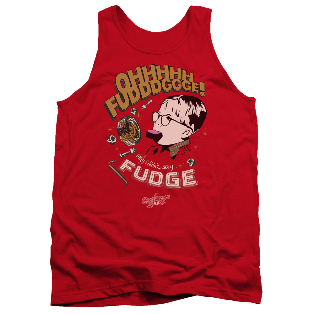 A Christmas Story Fudge Mens Tank Top Shirt Red Hoodie, Sweatshirt | CiraTrend.com (Image 2)
