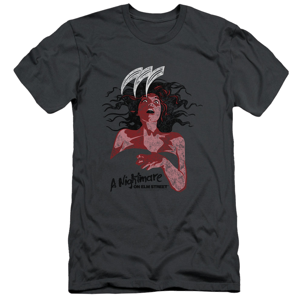 A Nightmare on Elm Street Illustrated European Poster - Men's Slim Fit T-Shirt Hoodie, Sweatshirt | CiraTrend.com