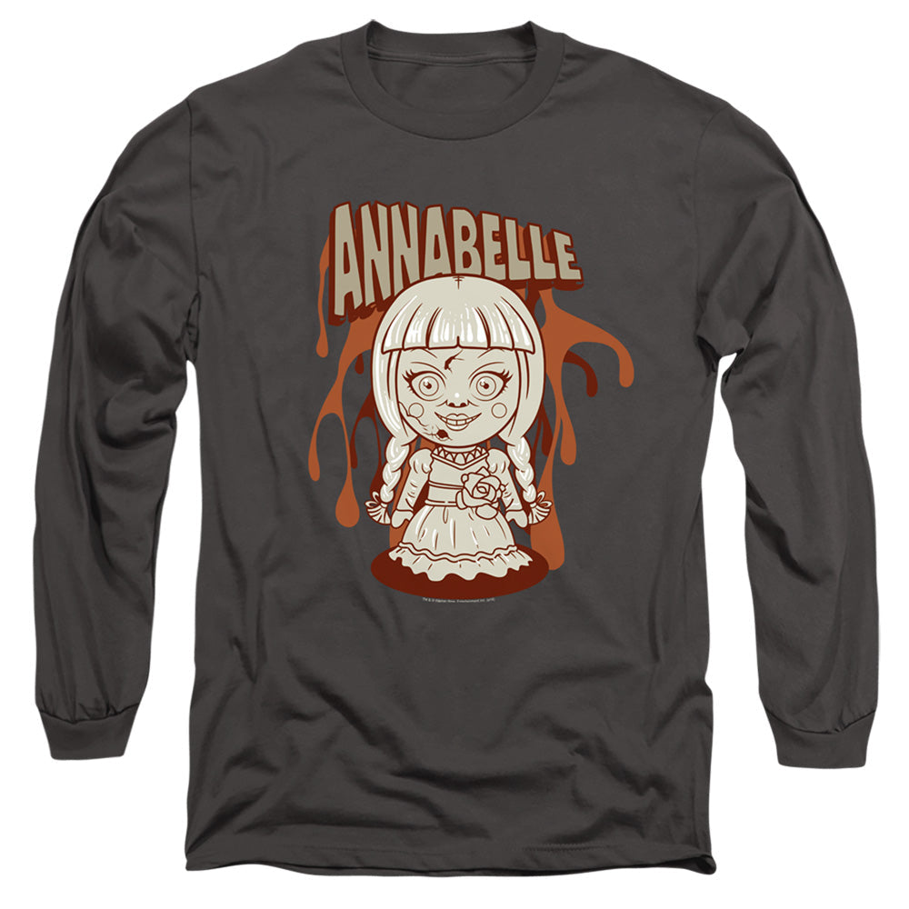 Annabelle Annabelle Illustration Mens Long Sleeve Shirt Charcoal Hoodie, Sweatshirt | CiraTrend.com (Image 2)