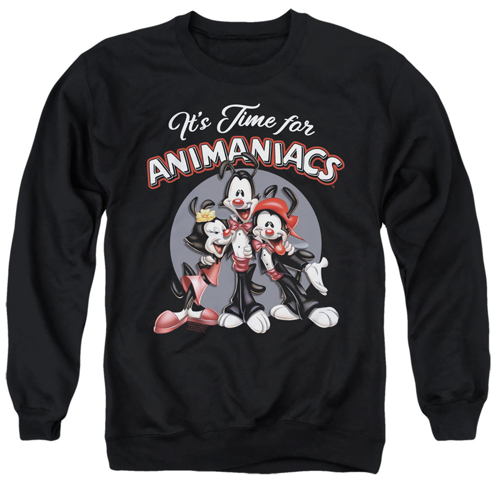 Animaniacs Its Time For Mens Crewneck Sweatshirt Black T-Shirts, Hoodie | CiraTrend.com (Image 1)