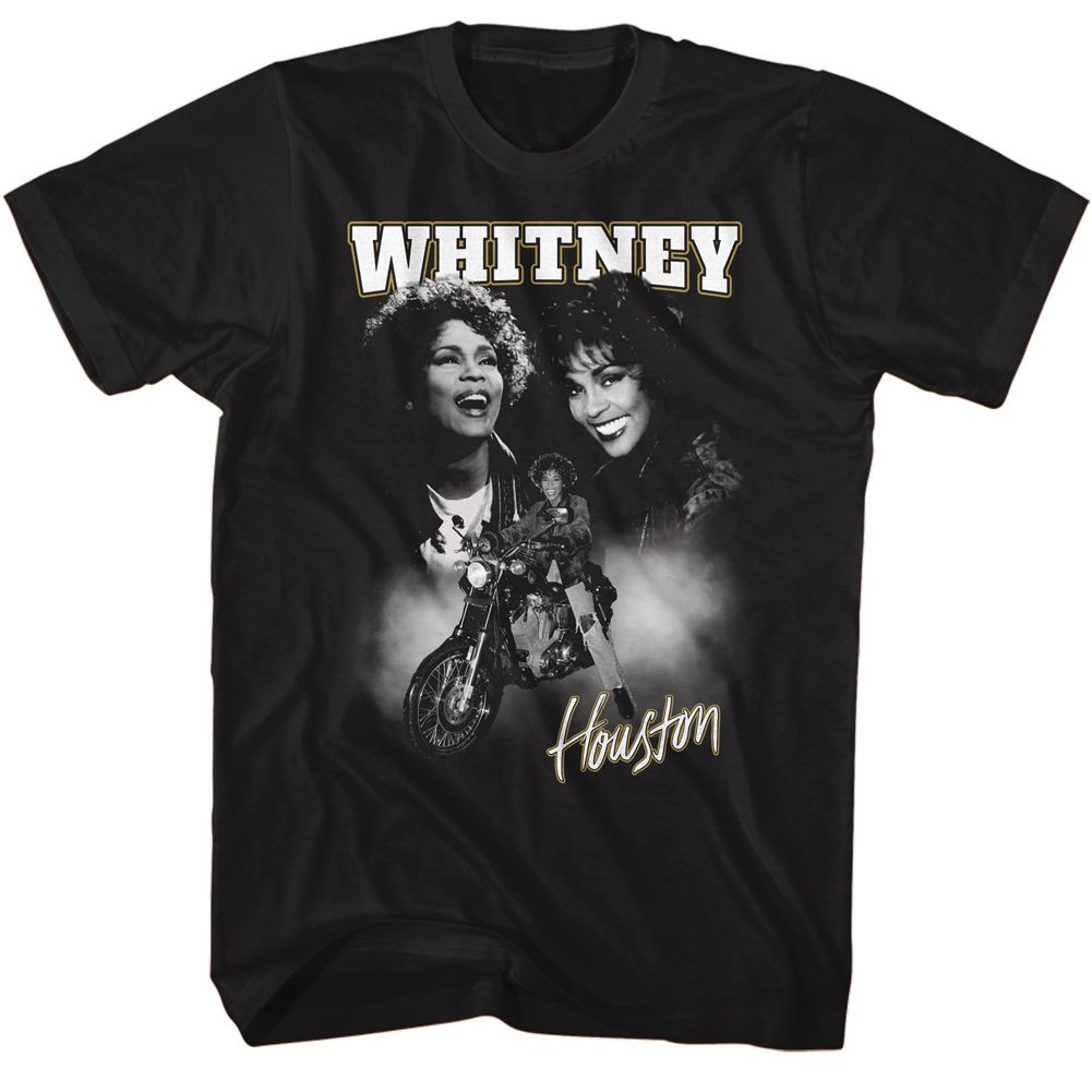 Whitney Houston Motorcycle Collage Official T-Shirt Hoodie, Sweatshirt | CiraTrend.com