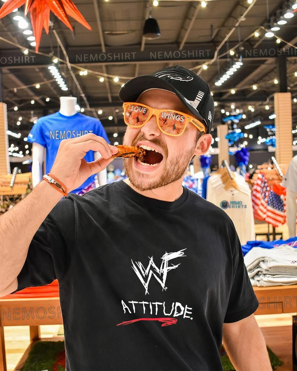 WWF Attitude Era logo shirt