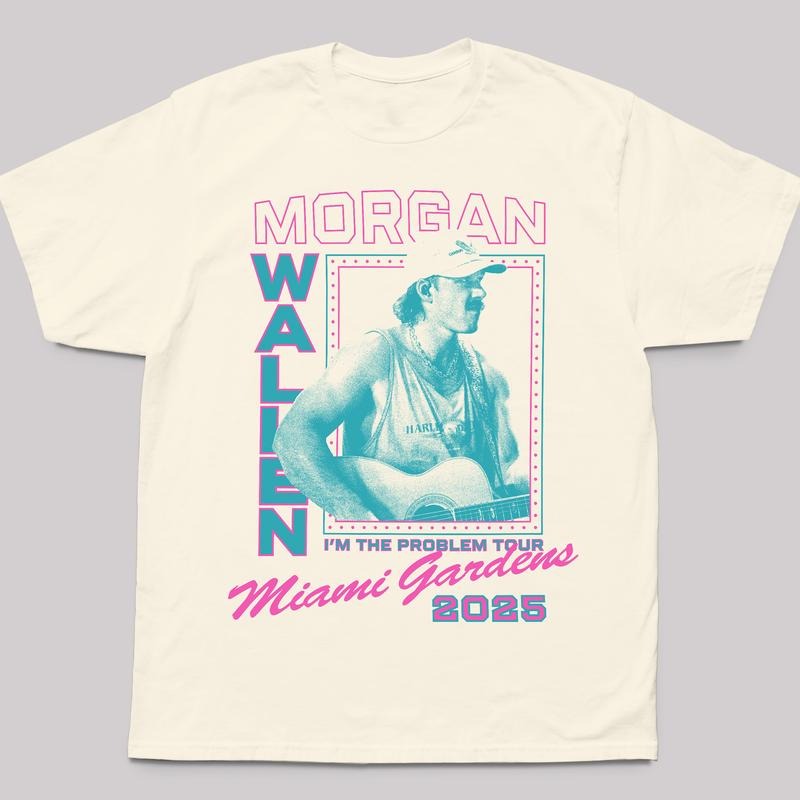 Wallen Tour Exclusive Tee Miami Gradens 2025 Casual Streetwear Styles Summer Trendy Gifts Hoodie, Sweatshirt | CiraTrend.com