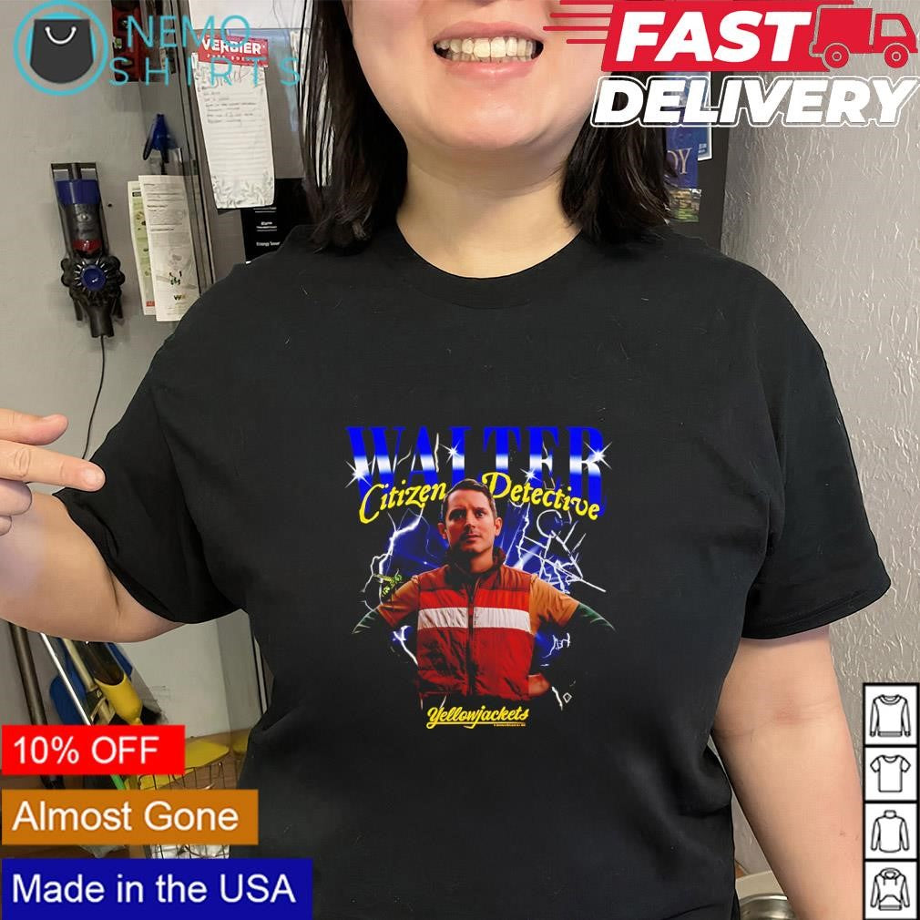 Walter Citizen Detective Heartthrob yellowjackets graphic shirt