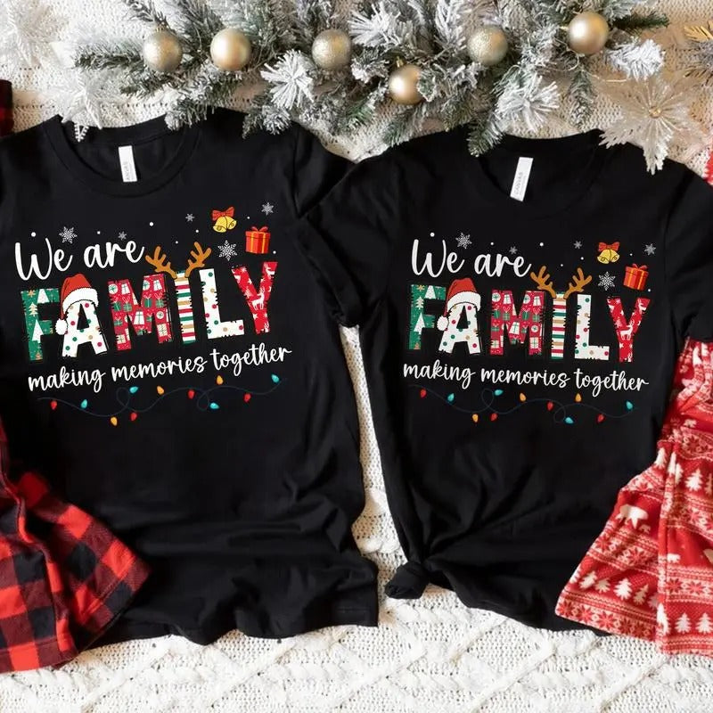 We Are Family T-shirt, Matching Christmas Shirt, Family Christmas Tee, Holiday Shirt, Christmas Gift for Family, for...