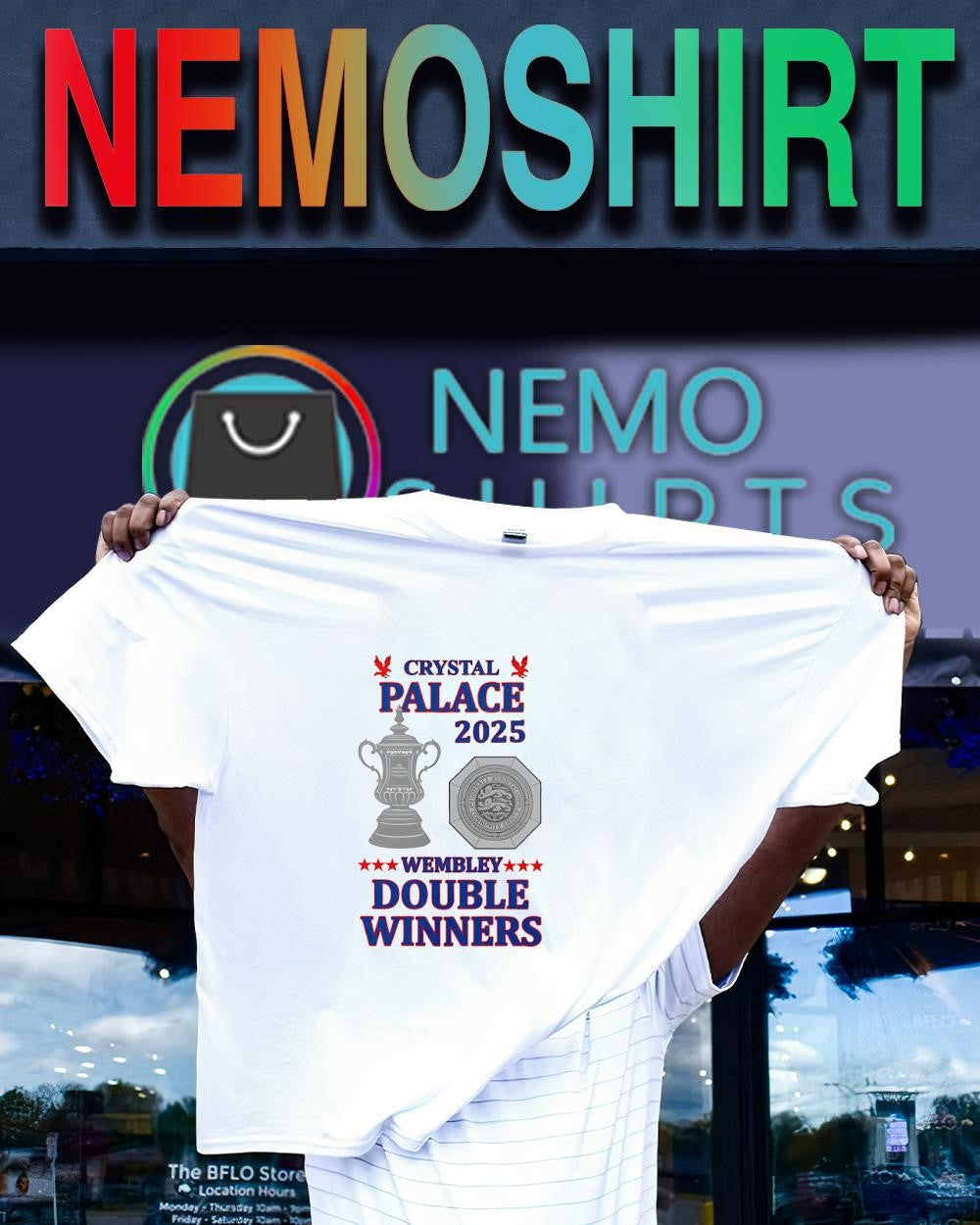 Wembley double winners Crystal Palace 2025 shirt