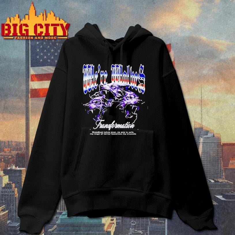 Were Wolves Transfomation Graphic Shirt