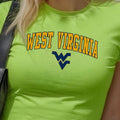 West Virginia Vintage Sport Teams NCAA Collection Unisex Crewneck Black Baby Tee, Graphic Team Collection Baby Tee, Gift...