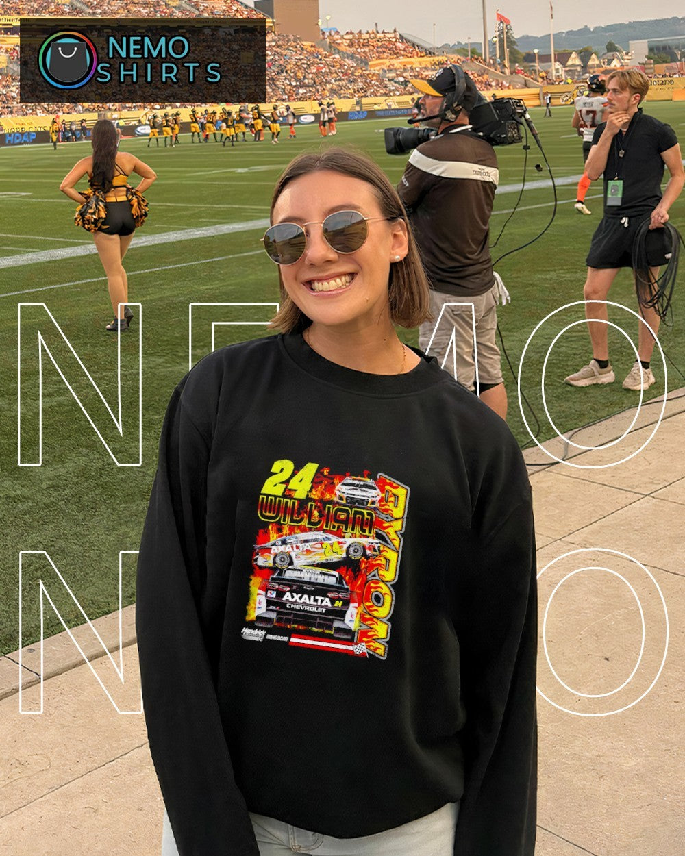 William Byron 24 Nascar Racing flames graphic shirt