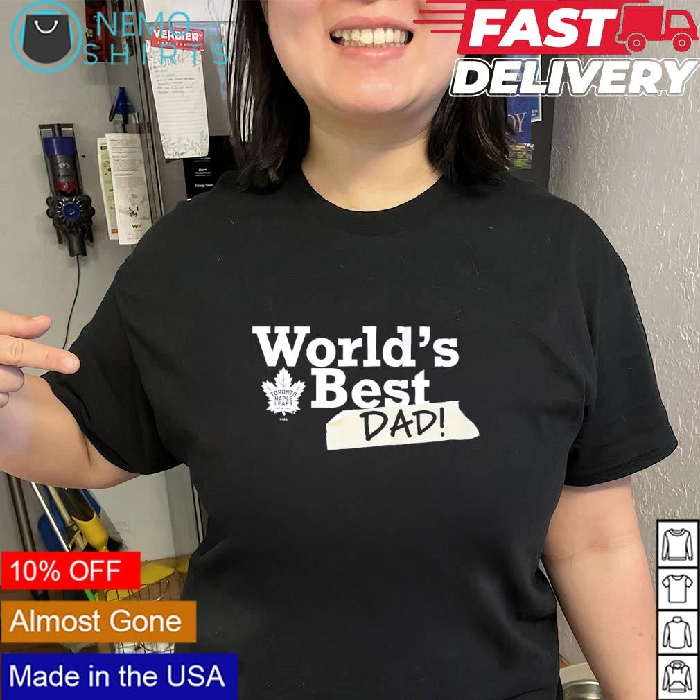World’s Best Dad with Toronto Maple Leafs logo shirt