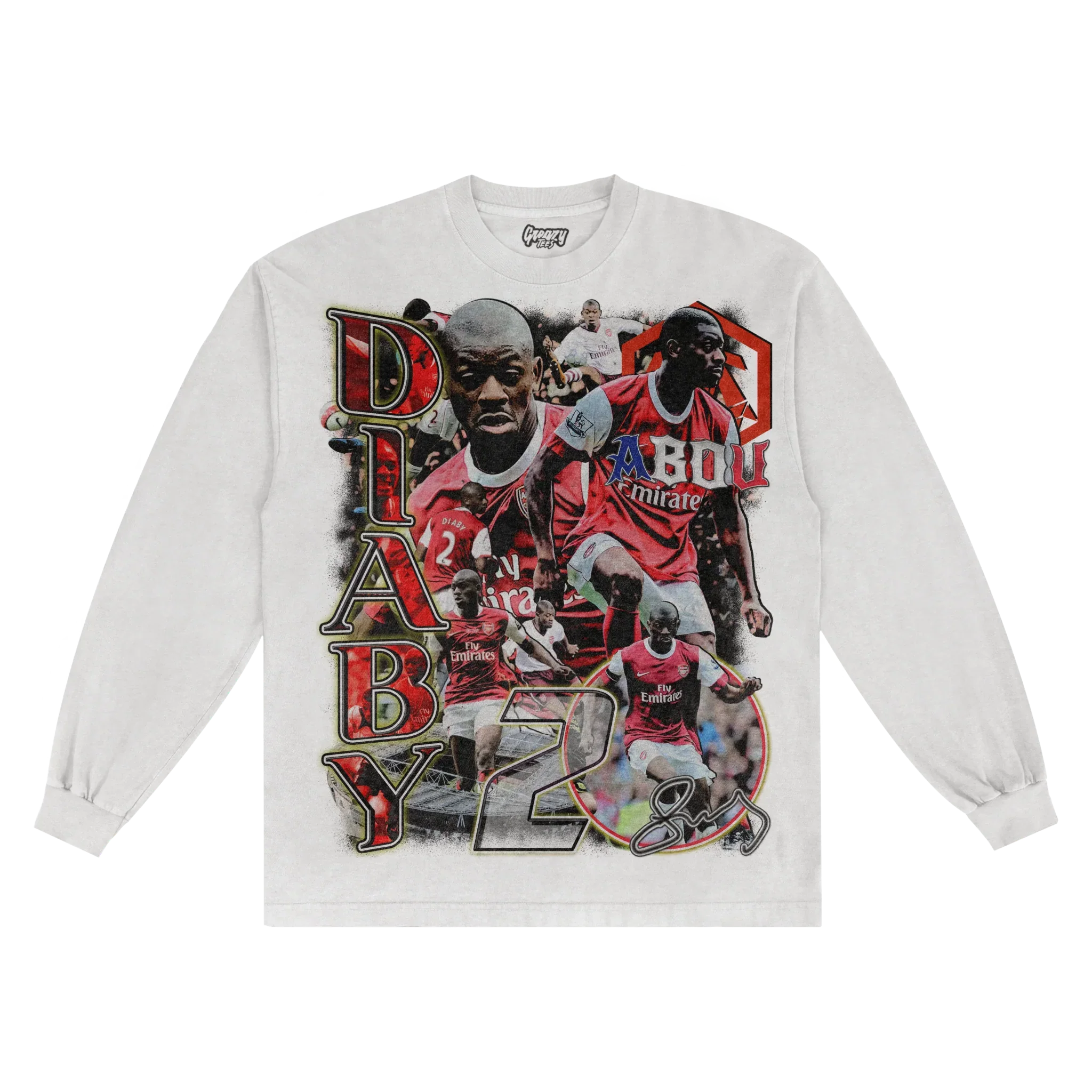 Abou Diaby Streets Won't Forget Long Sleeved Tee Hoodie, Sweatshirt | CiraTrend.com (Image 1)