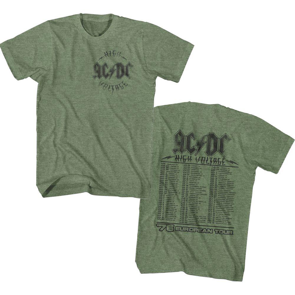 AC/DC - Hv '76 Tour Boyfriend Tee Hoodie, Sweatshirt | CiraTrend.com