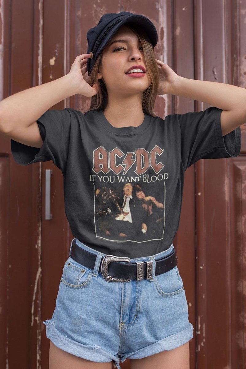 AC/DC - If You Want Boyfriend Tee Hoodie, Sweatshirt | CiraTrend.com (Image 1)