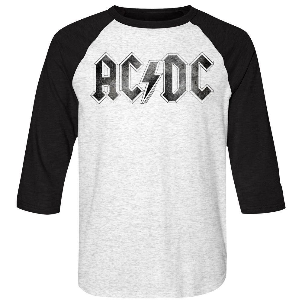 AC/DC - Logodistress Baseball Shirt Hoodie, Sweatshirt | CiraTrend.com