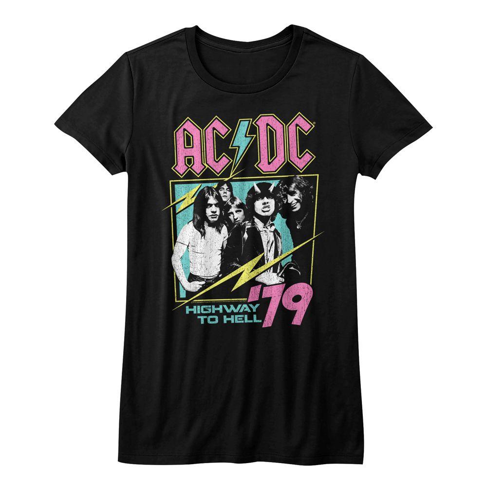 AC/DC - Neon Highway Womens T-Shirt Hoodie, Sweatshirt | CiraTrend.com