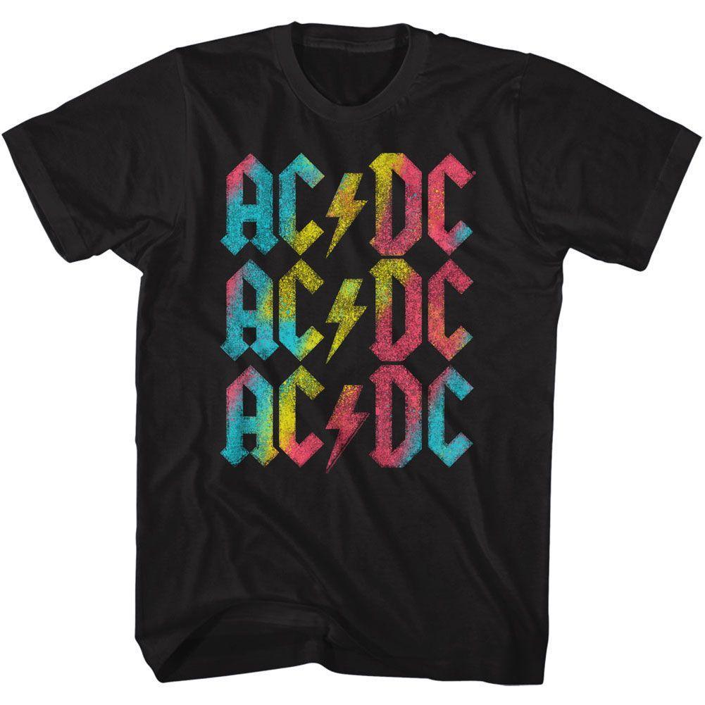 AC/DC - Rainbow Repeat Boyfriend Tee Hoodie, Sweatshirt | CiraTrend.com