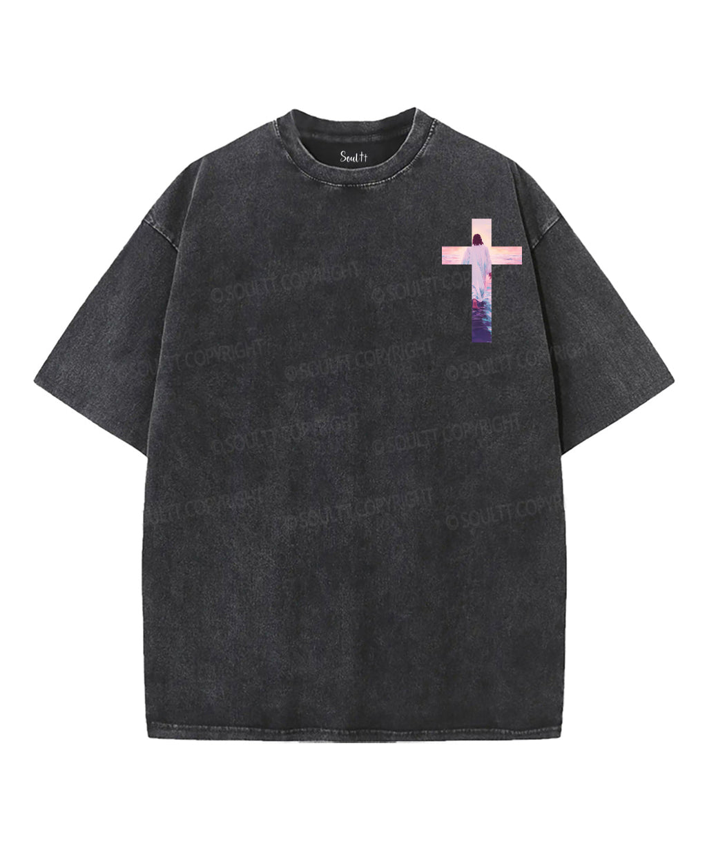 I Will Be With You Double Sided Unisex Washed Christian T-shirt Style022 Hoodie, Sweatshirt | CiraTrend.com (Image 4)