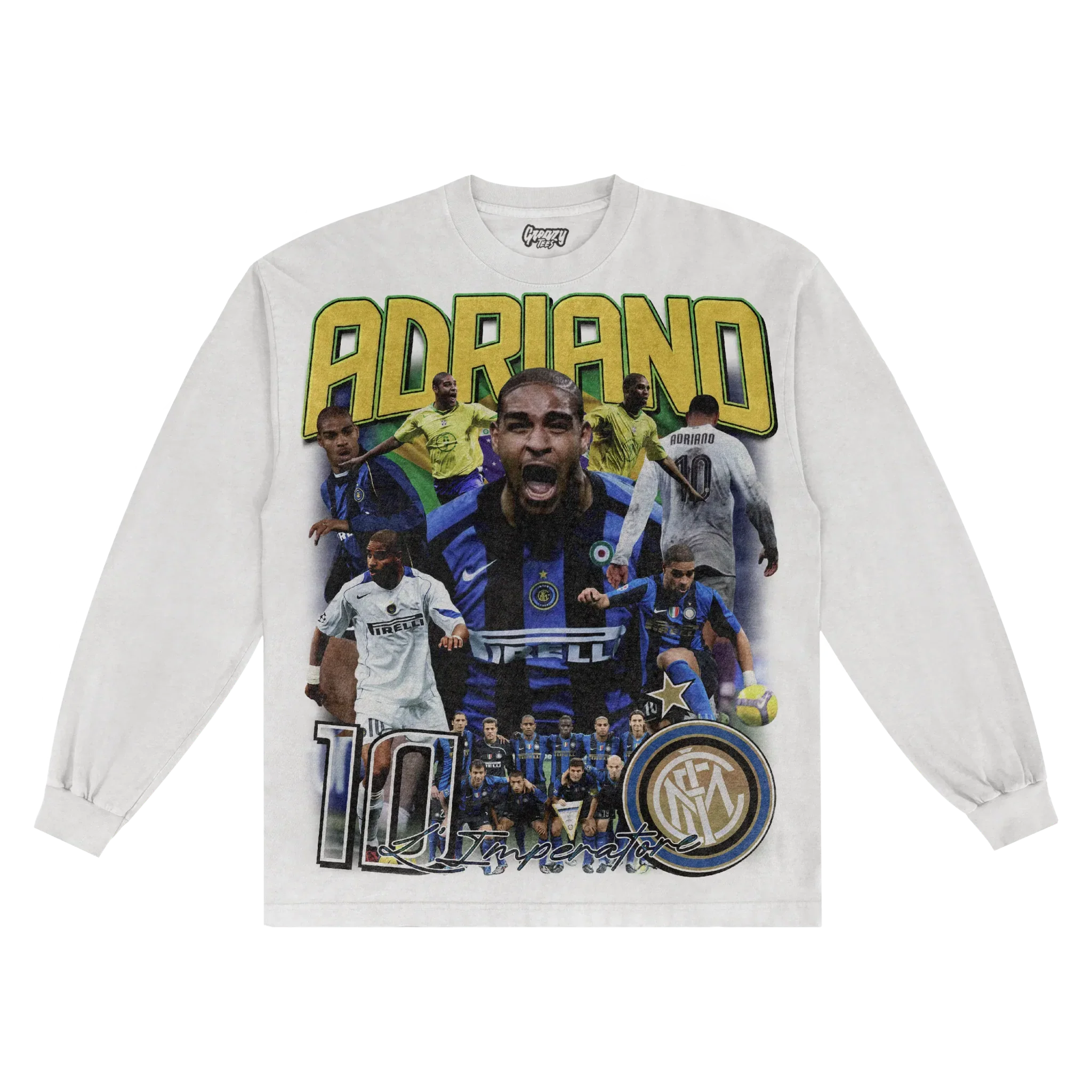 Adriano Inter Milan Classic Long Sleeved Tee Hoodie, Sweatshirt | CiraTrend.com (Image 1)